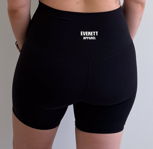 Elevate Shorts - Black & Seaweed Green - Everett Apparel