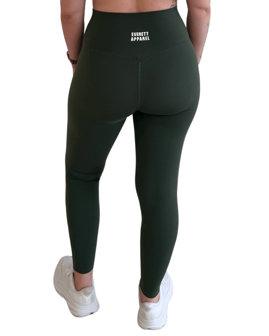Endurance Leggings - Seaweed Green - Everett Apparel