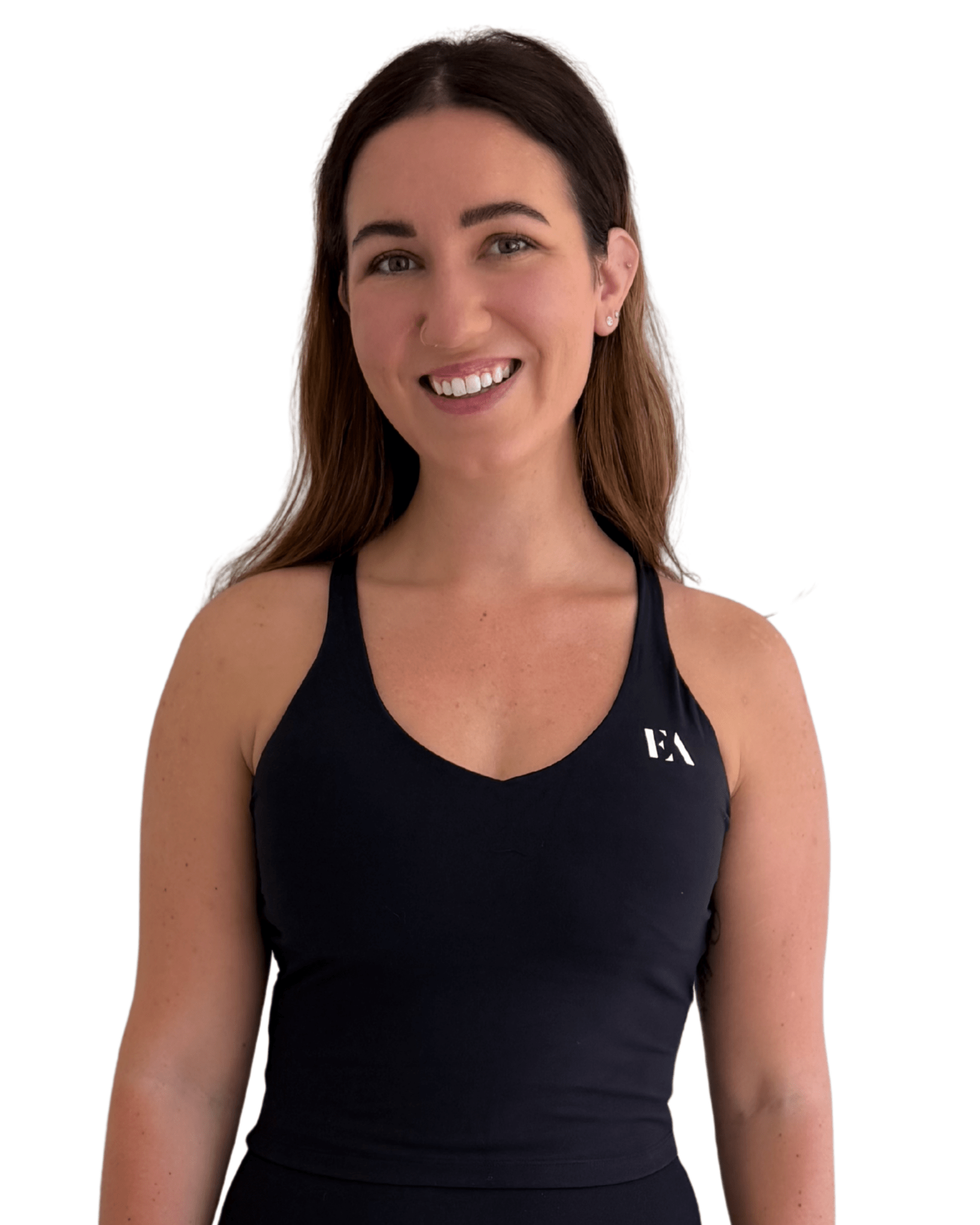 Cross - Back Support Tank - Black - Everett Apparel