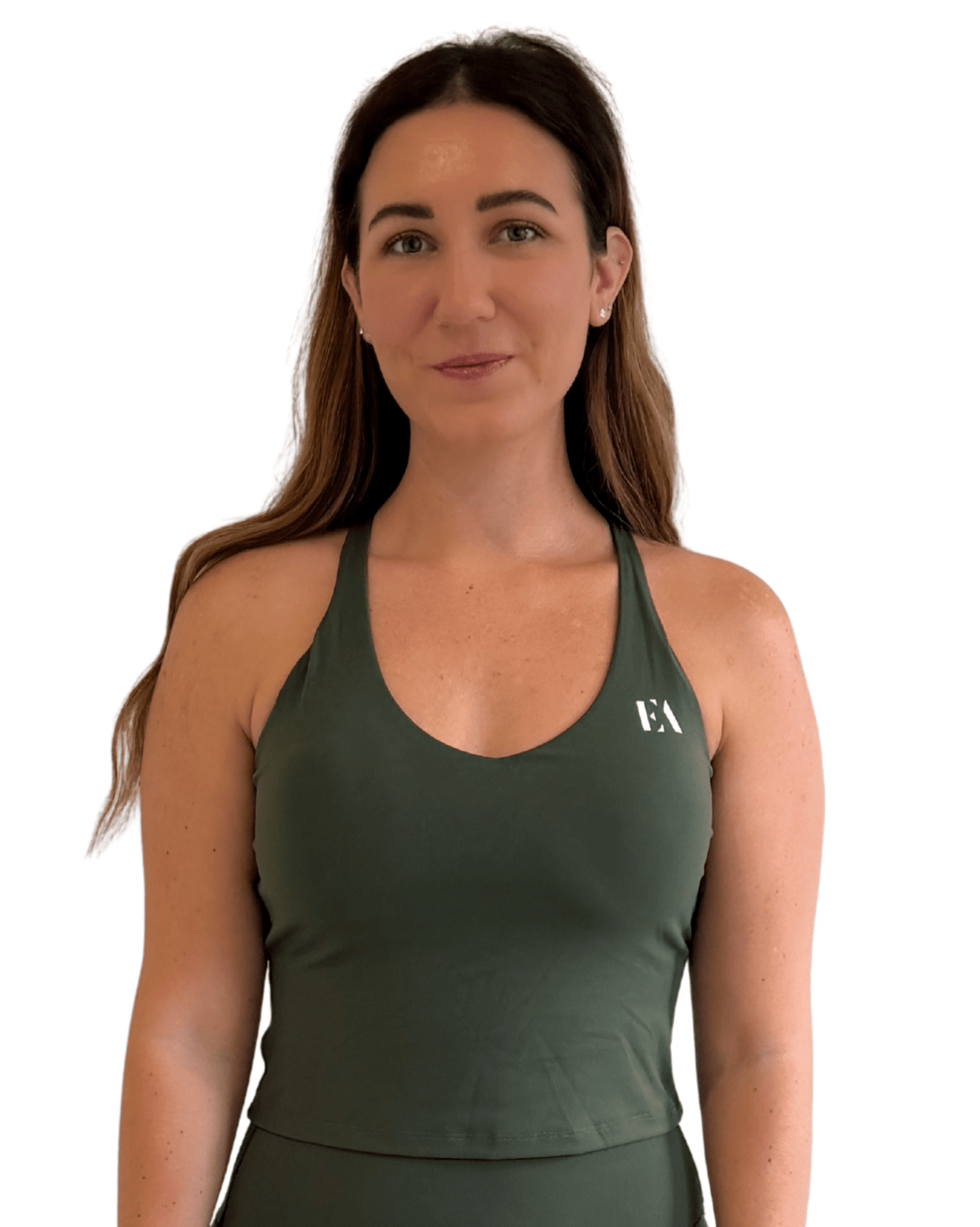 Cross - Back Support Tank - Seaweed Green - Everett Apparel