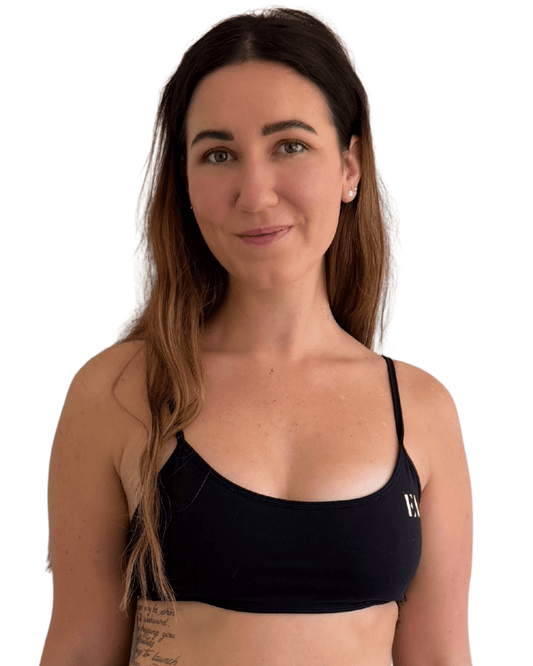 Open Back Active Crop - Black - Everett Apparel