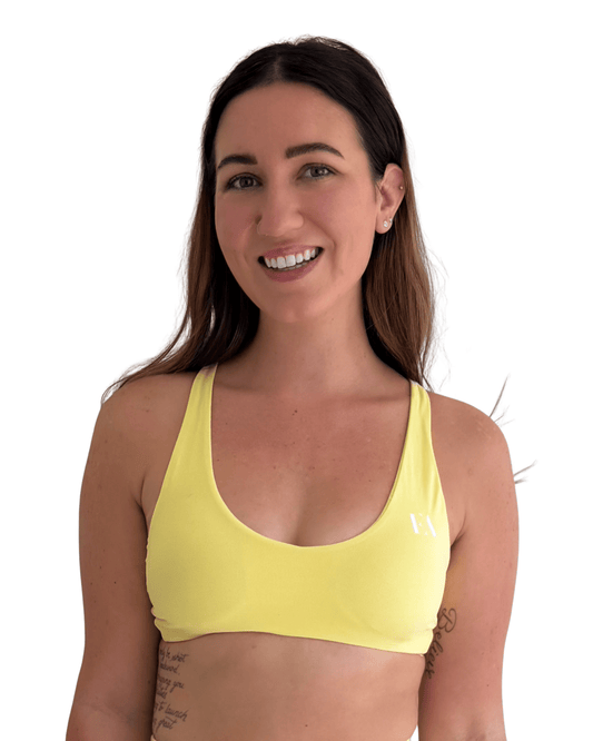 The Everett Everyday Flex Crop - Butter Yellow - Everett Apparel
